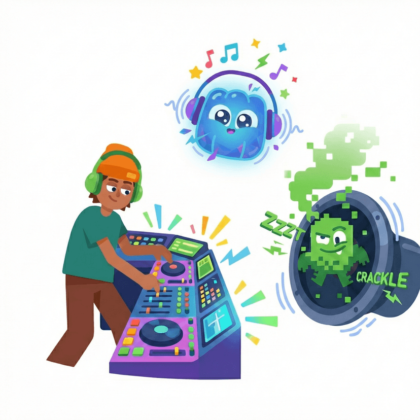 Jordan at DJ station - representing motivation and engagement